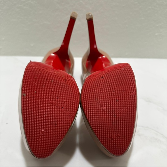 Updates Photos-Nude Patent used but in good condition Christian Louboutin Pumps. - Picture 4 of 11